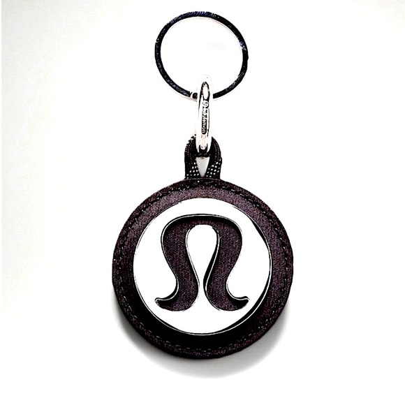 Lululemon BLACK Bag Charm & Keychain with Mirror BNWT - Picture 1 of 10